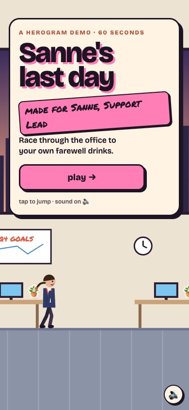 Example game screen: it starts with them